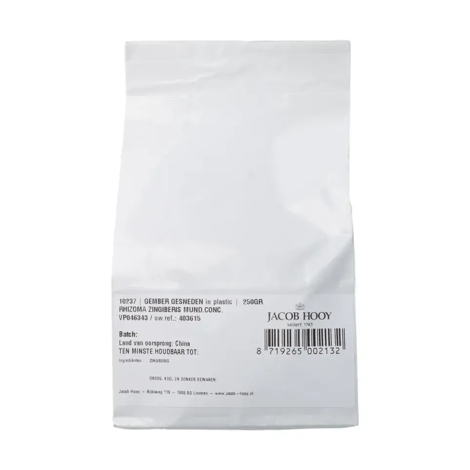 Jacob Hooy Gember geschild gesneden 250 gram