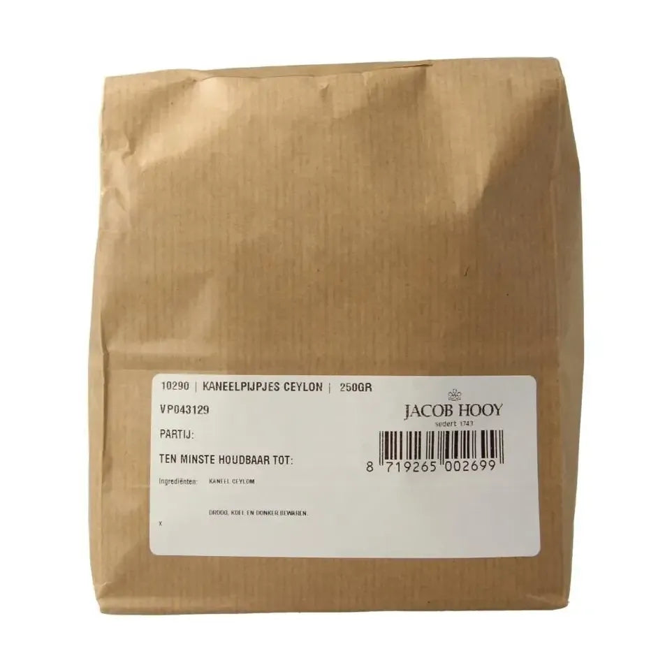 Jacob Hooy Kaneel pijpjes Ceylon 250 gram