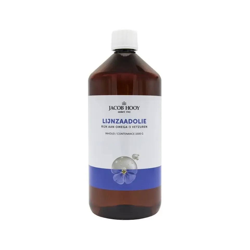 Jacob Hooy Lijnzaad olie inwendig 1 liter