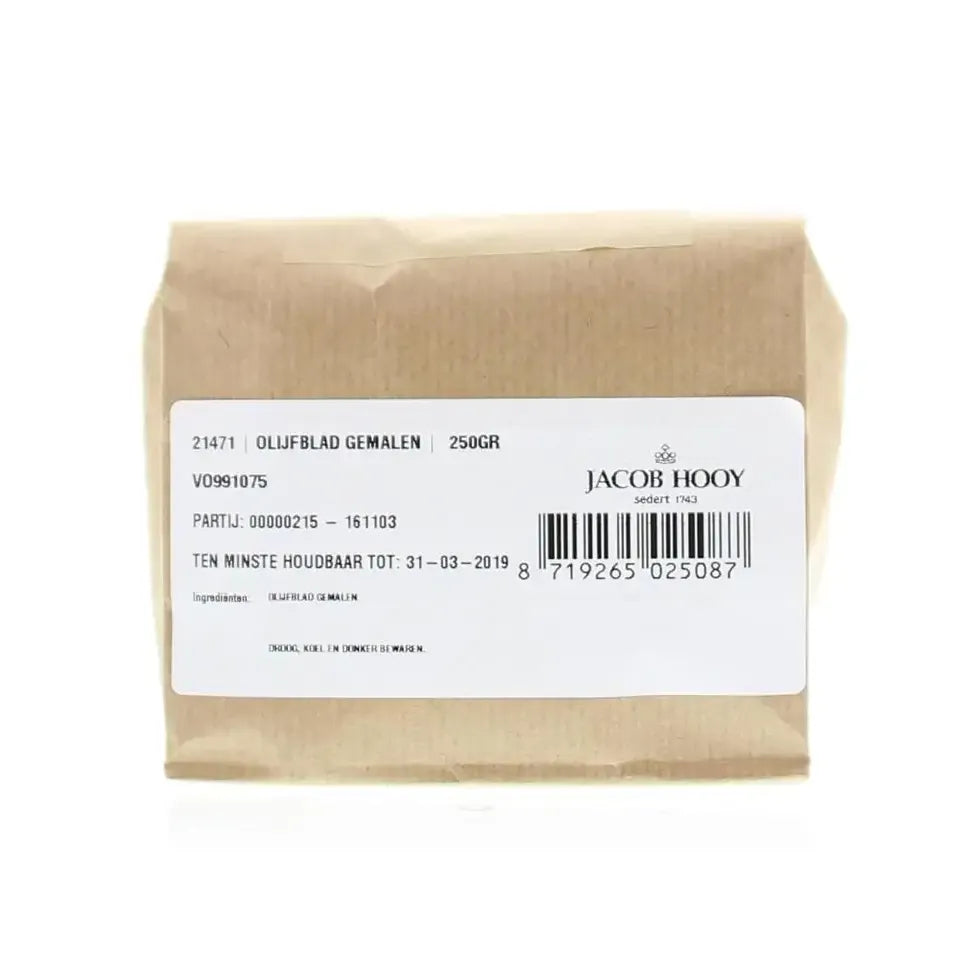 Jacob Hooy Olijfblad gemalen 250 gram