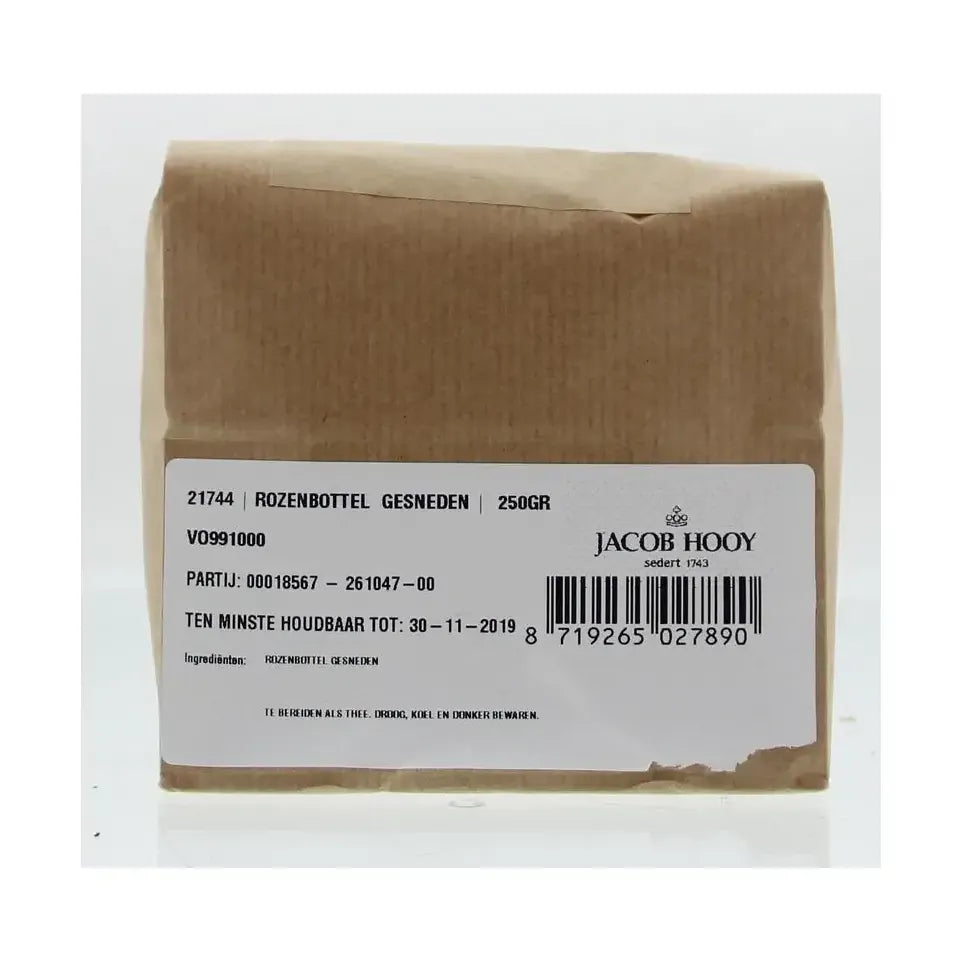 Jacob Hooy Rozenbottels zonder zaad gesneden 250 gram