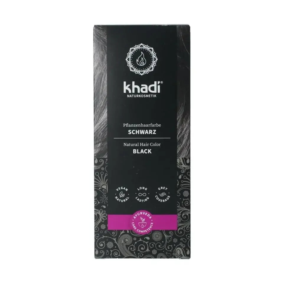 Khadi Haarkleur black 100 gram