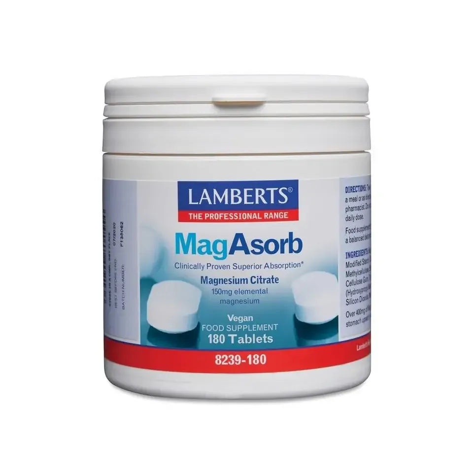 Lamberts MagAsorb (magnesium citraat) 150 mg 180 tabletten
