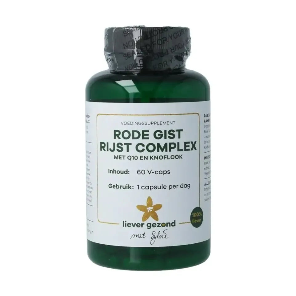 Liever Gezond Rode gist rijst complex Q10 60 vcaps