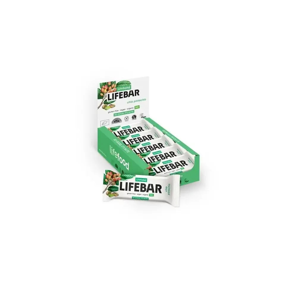 Lifefood lifebar chia pistachio biologisch raw 40 g