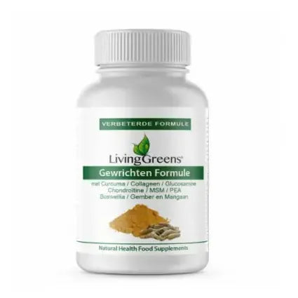 Livinggreens Curcuma & collageen complex 60 tabletten