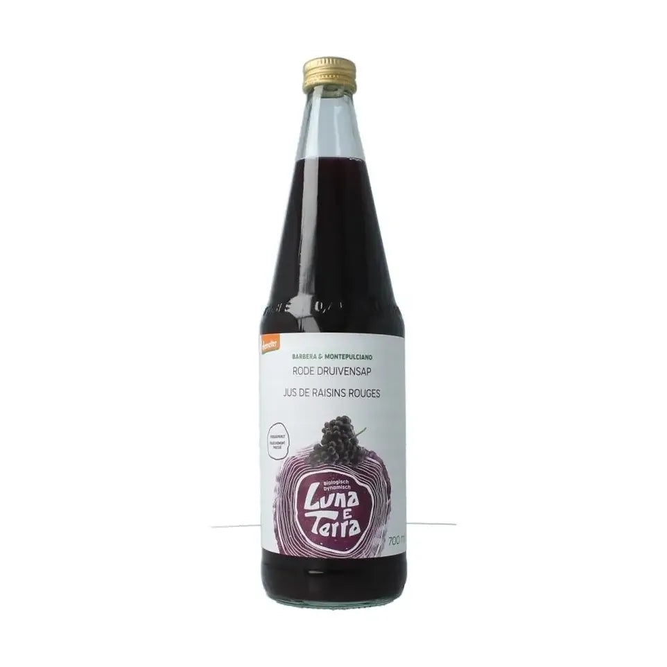 Luna E Terra druifsap rood biologisch 700 ml