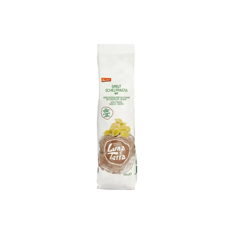 Luna E terra Spelt Schelppasta Wit 250 gram