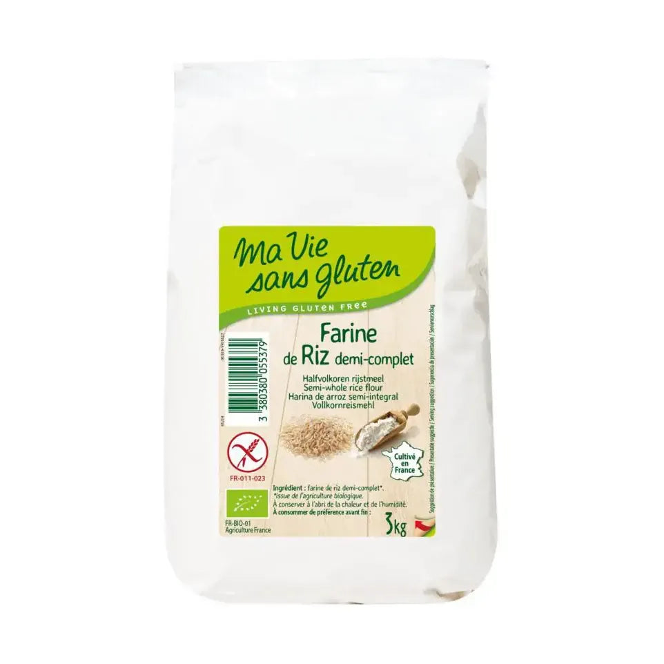 Ma Vie Sans Gluten Rijstmeel halfvolkoren 3 kg