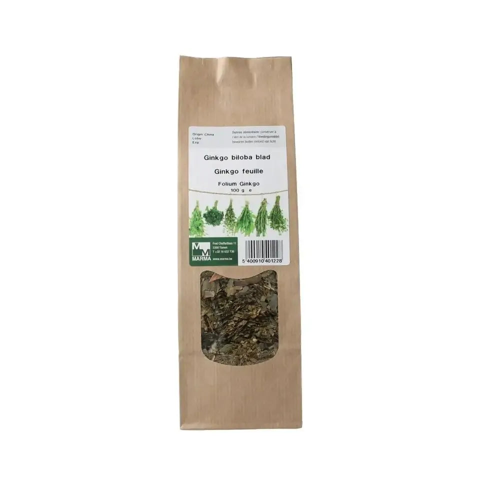 Marma Ginkgo biloba blad 100 gram