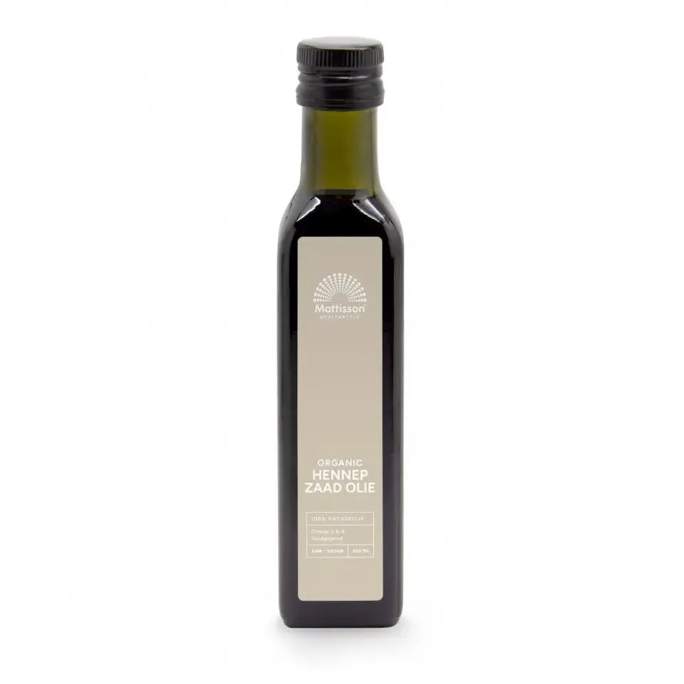 Mattisson Hennepzaadolie raw 250 ml