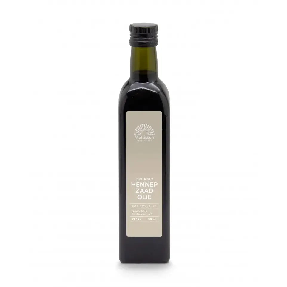 Mattisson Hennepzaadolie raw 500 ml