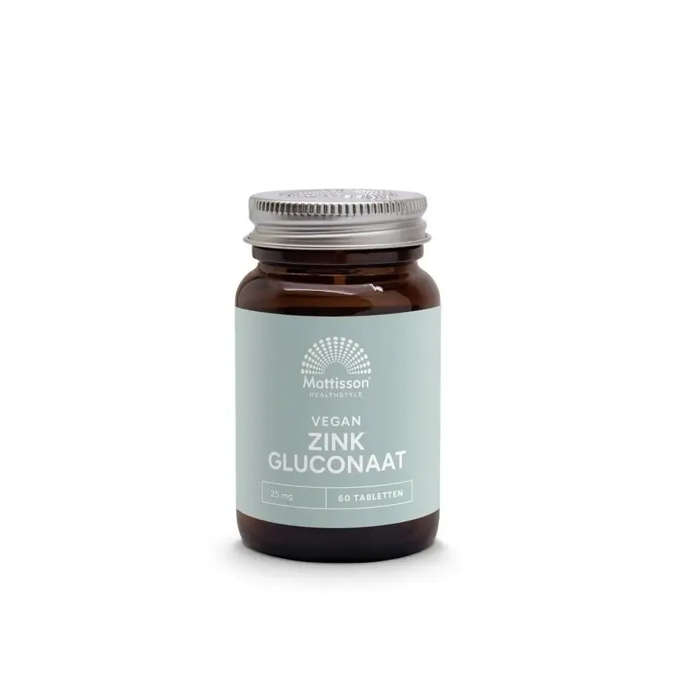 Mattisson Zink Gluconaat 25 mg 60 tabletten