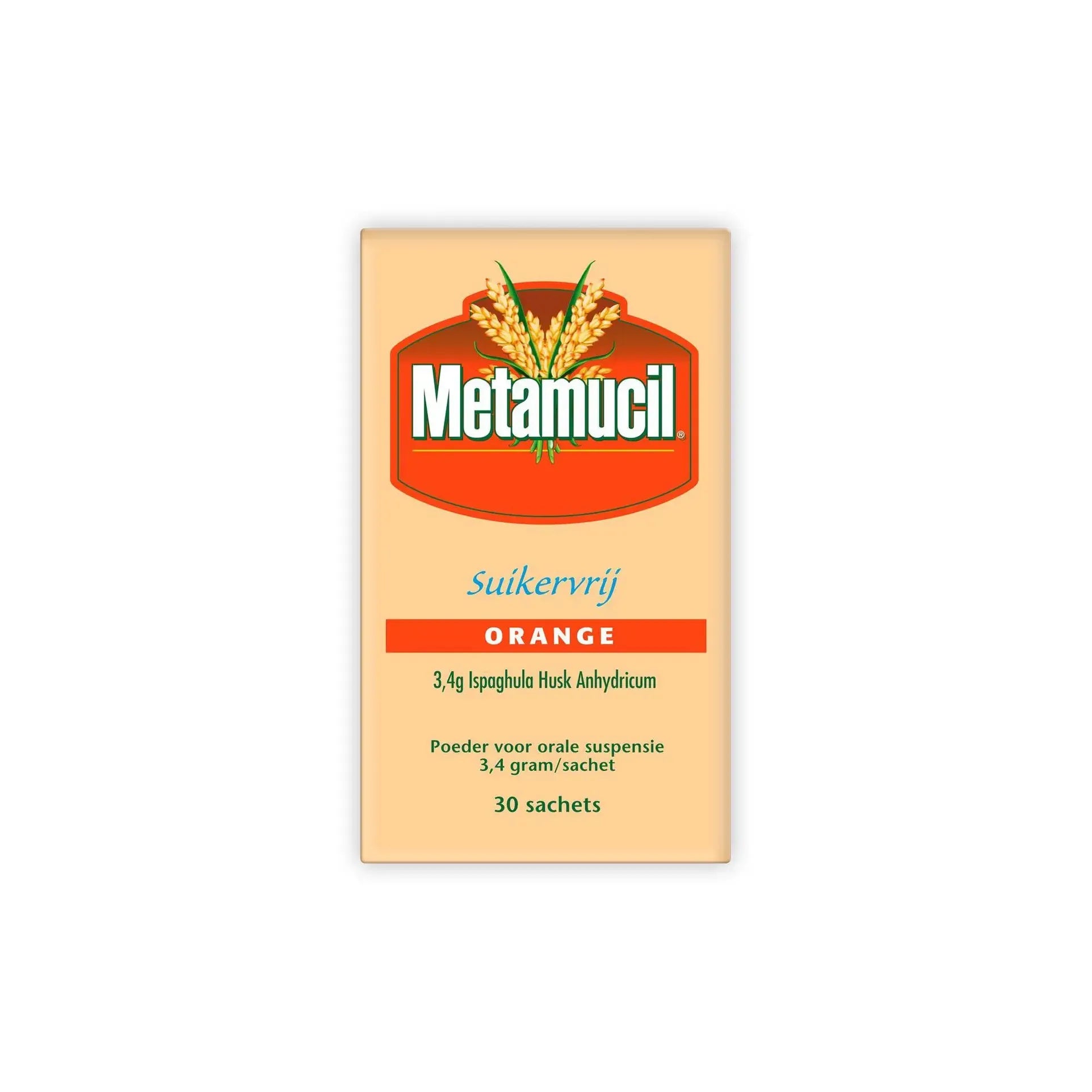 Metamucil orange suikervrij 30 sachets