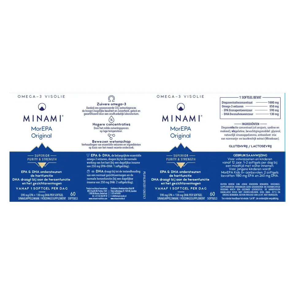 Minami MorEpa Orignal 60 softgels