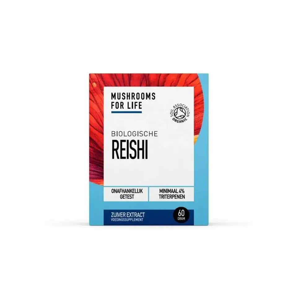 Mushrooms For Life Reishi poeder biologisch 60 gram