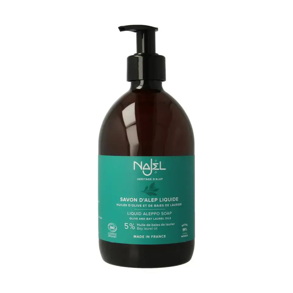 Najel Aleppo zeep vloeibaar pompflacon 500 ml