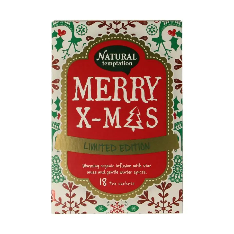 Natural Temptation Merry X-mas thee 18 zakjes