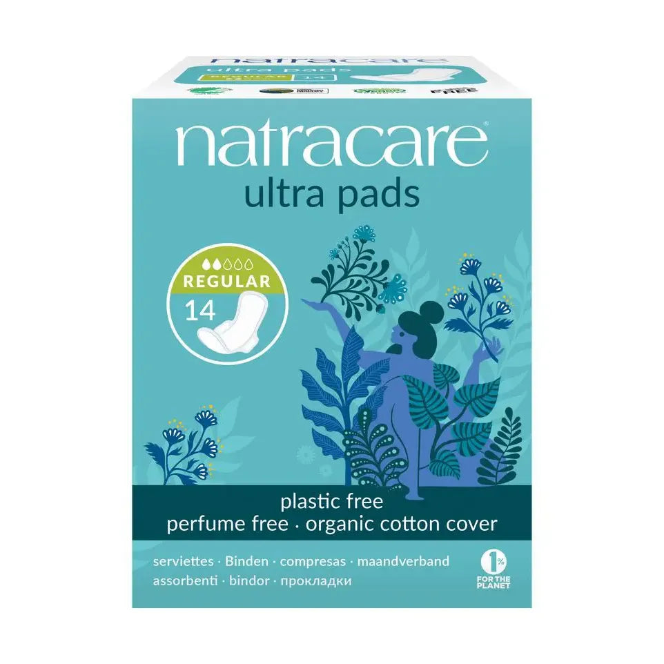 Natracare Maandverband ultra met vleugels 14 stuks