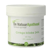 Natuurapotheek Ginkgo biloba 24% 50 mg 100 capsules