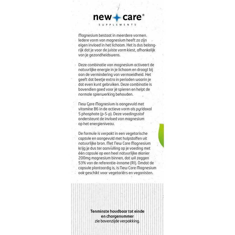 New Care Magnesium 60 vcaps (afbeelding 3)