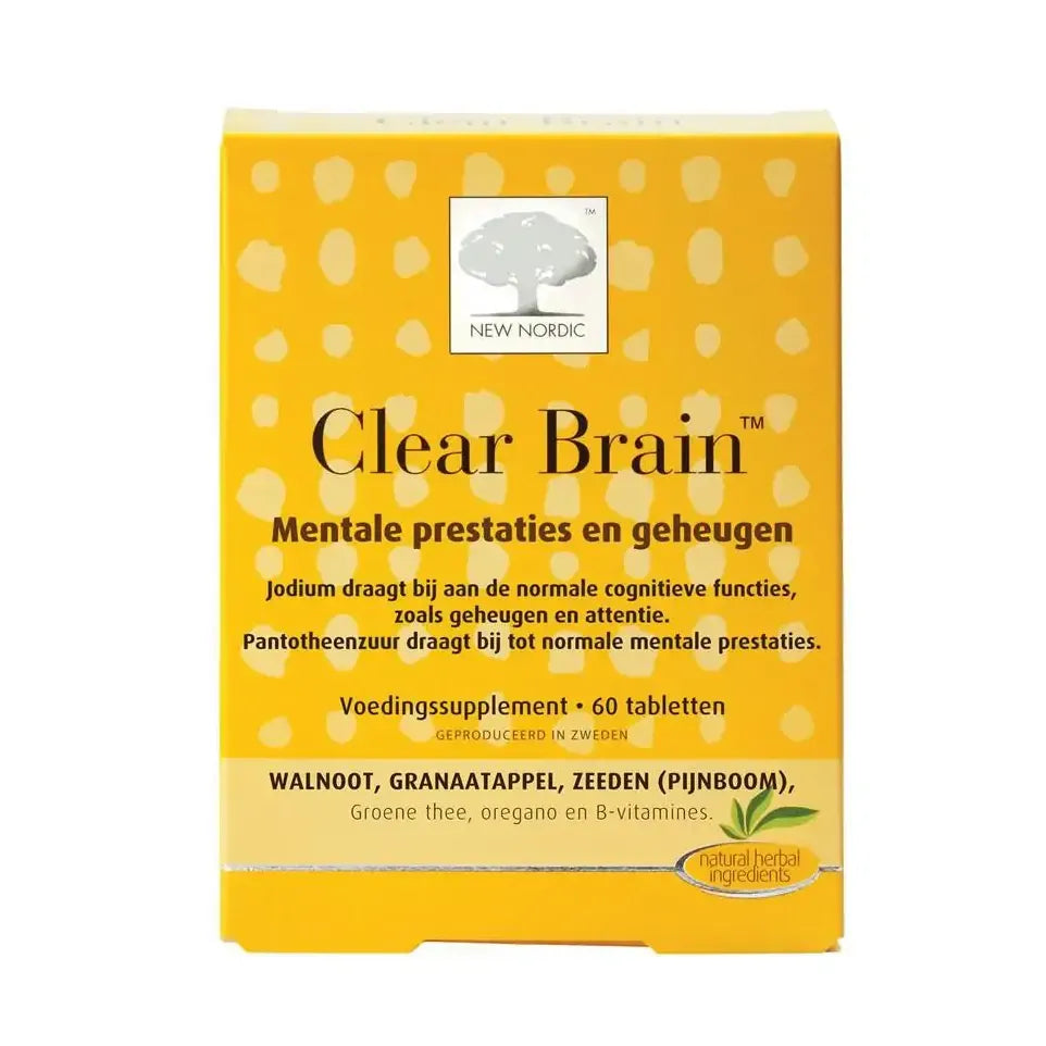 New Nordic Clear brain 60 tabletten