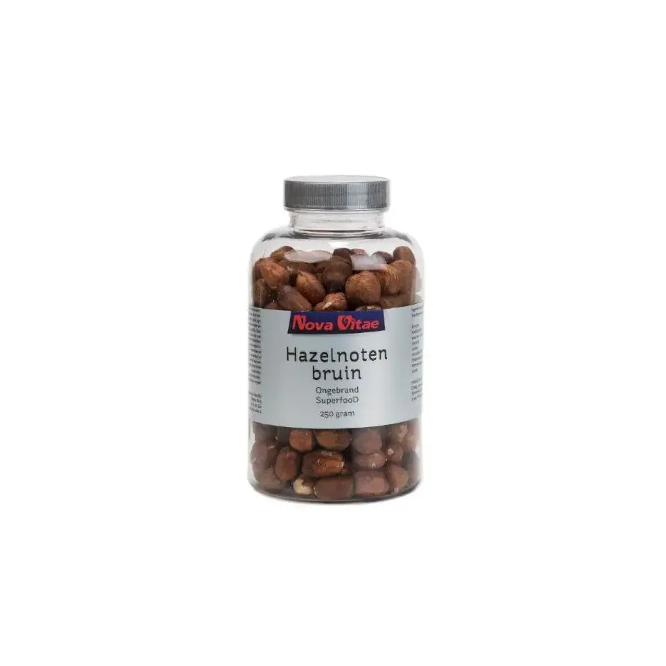Nova Vitae Hazelnoten bruin ongebrand raw 250 gram