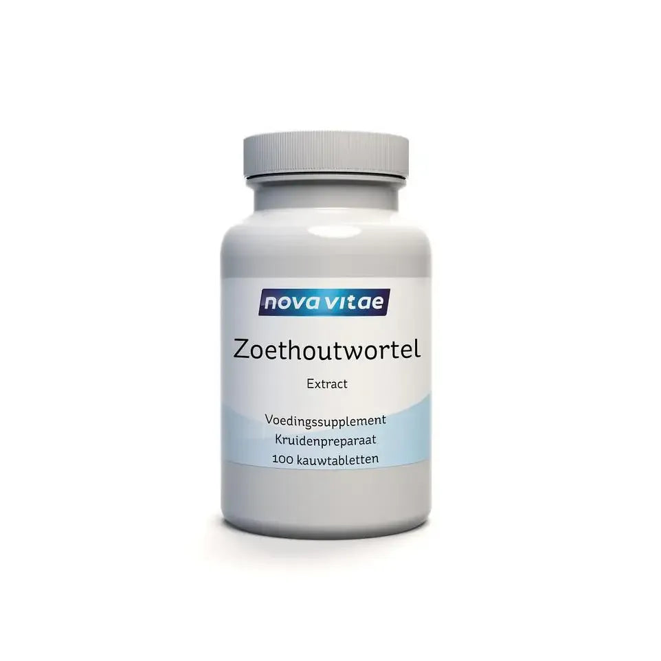 Nova Vitae Zoethoutwortel extract DGL 100 kauwtabletten