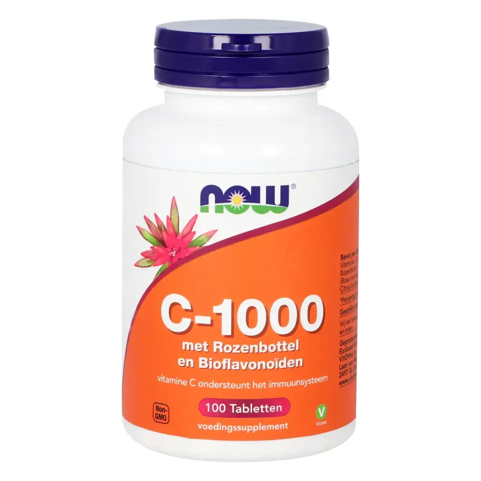 NOW Vitamine C-1000 met rozenbottel en bioflavonoiden 100 (afbeelding 1)
