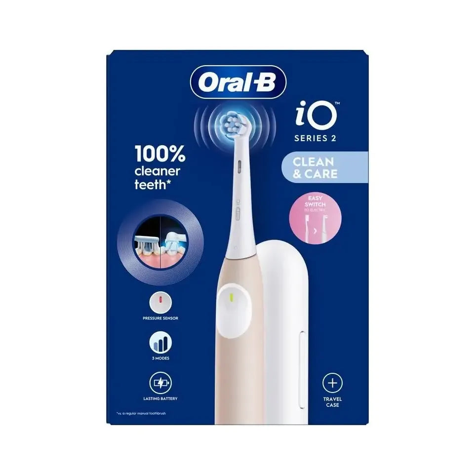 Oral B elektrische tandenborstel iO2 calm pink + reisetui