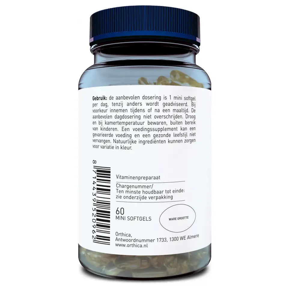 Orthica E-400 plus 60 mini softgels (afbeelding 2)