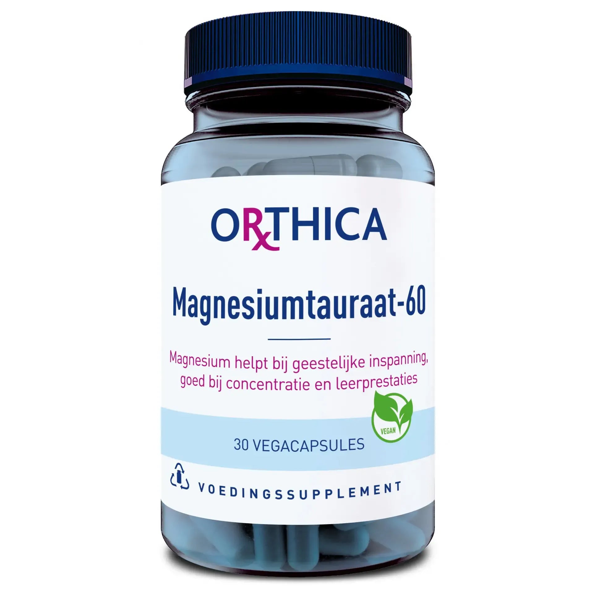 Orthica Magnesiumtauraat 60 30 vcaps (afbeelding 1)