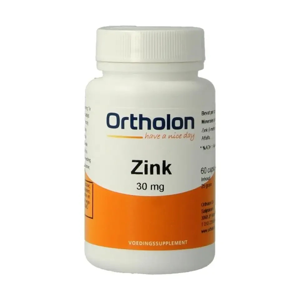 Ortholon Zink citraat 30 mg 60 vcaps