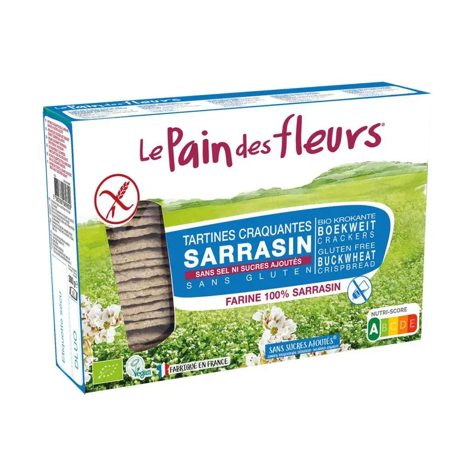 Le Pain Des Fleurs Boekweit Crackers Zonder Zout 300 gram