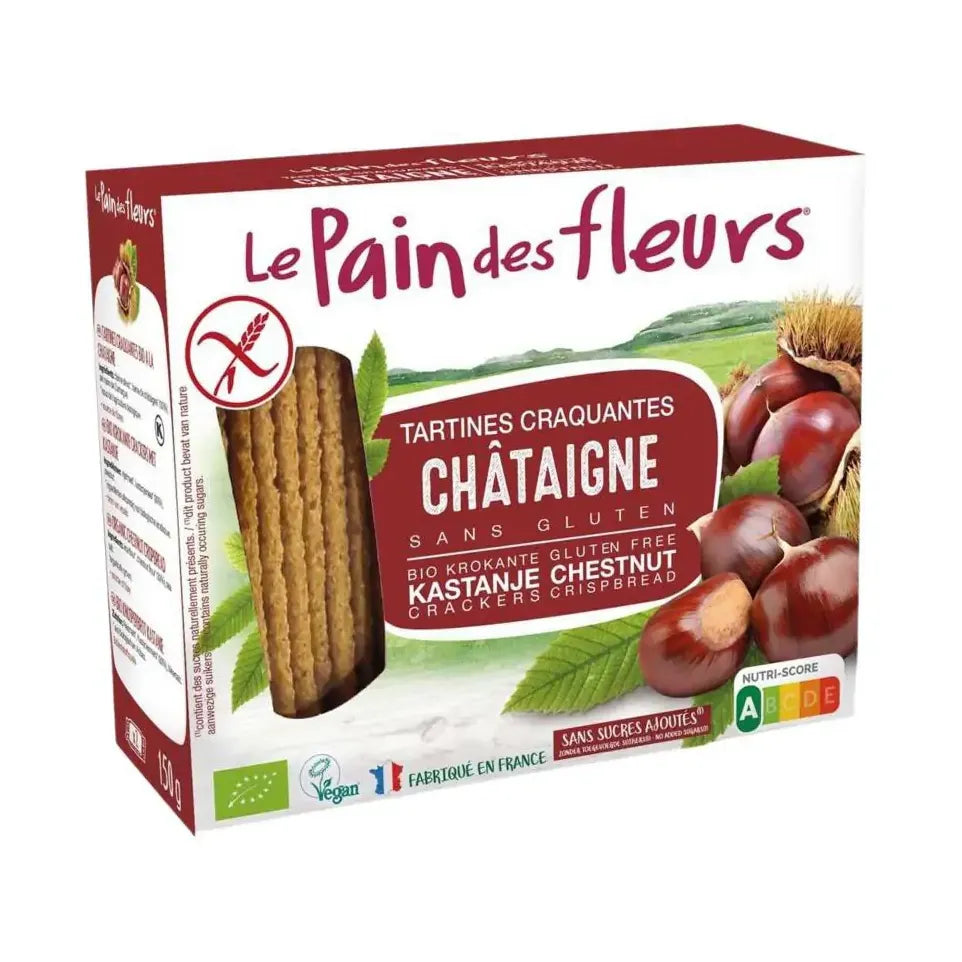 Le Pain Des Fleurs Tamme kastanje crackers 150 gram