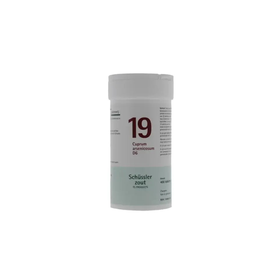 Pfluger Cuprum arsenicosum 19 D6 Schussler 400 tabletten