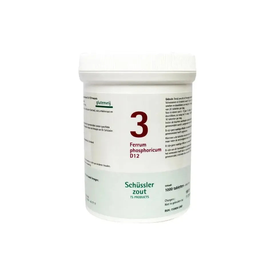 Pfluger Ferrum phosphoricum 3 D12 Schussler 1000 tabletten