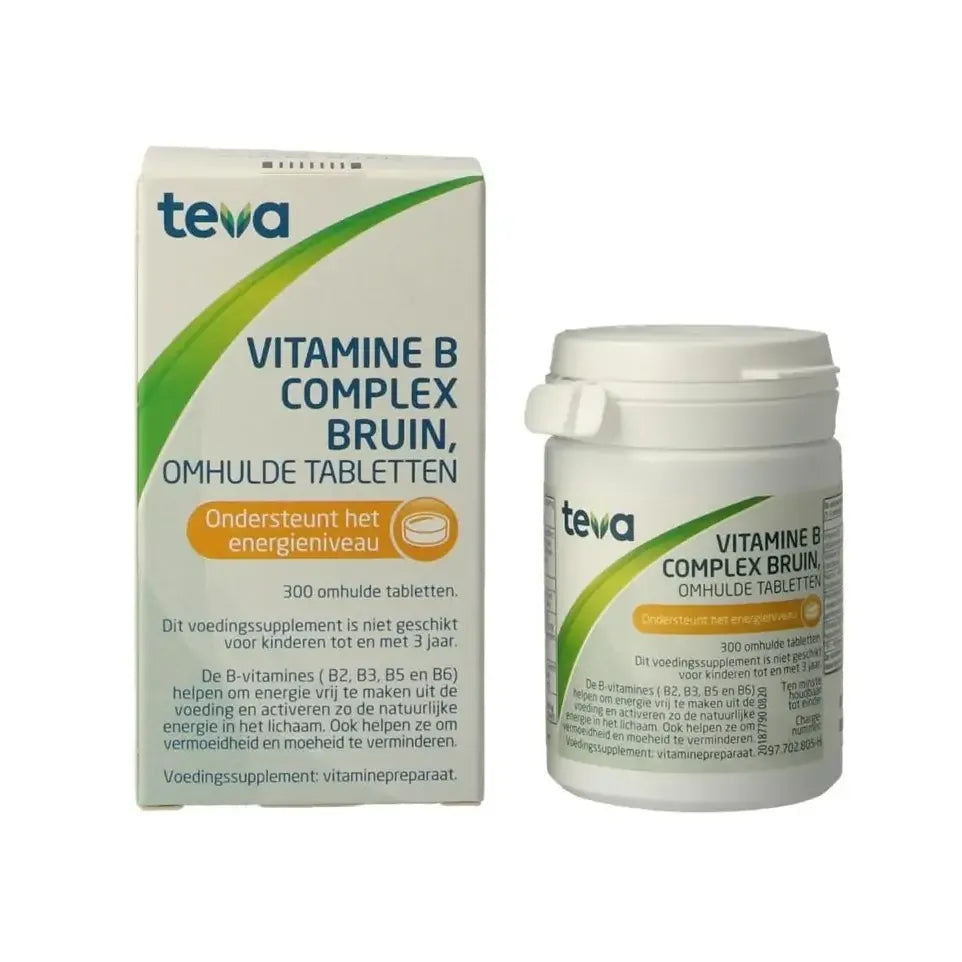 Teva Vitamine B complex bruin los 300 tabletten