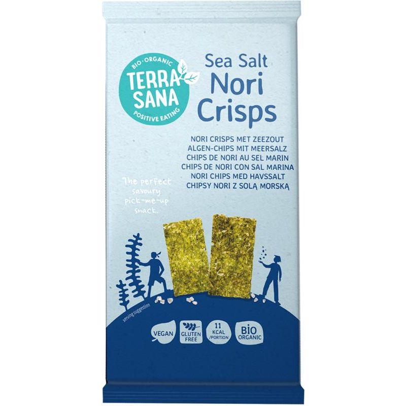 TerraSana Nori crisps zeezout biologisch 16 gram