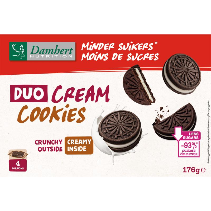 Damhert Minder Suikers Duo Cream Cookies 176 gram