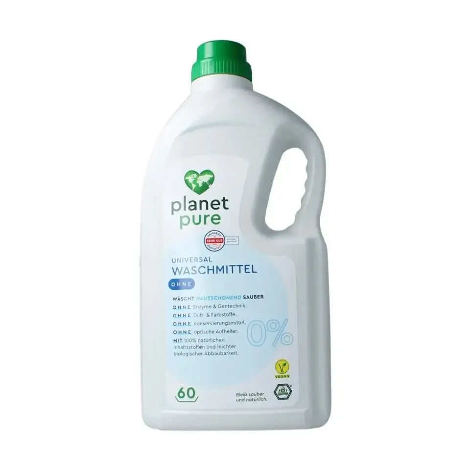 Planet Pure Wasmiddel vloeibaar universeel 0% zero 3 liter