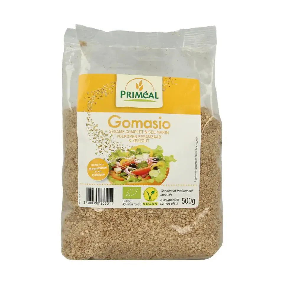 Primeal Gomasio volkoren sesamzaad en zeezout 500 gram