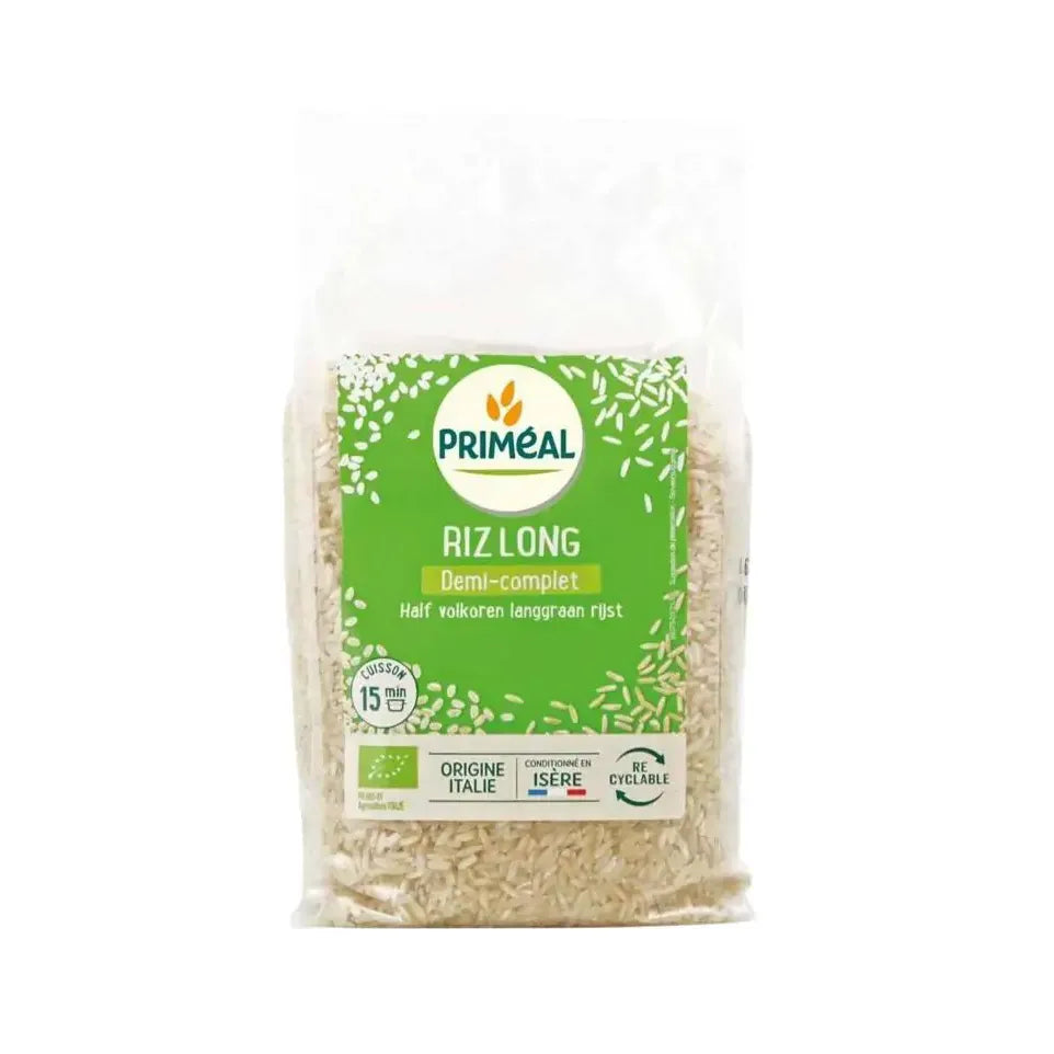 Primeal Halfvolkoren langgraan rijst 1 kg