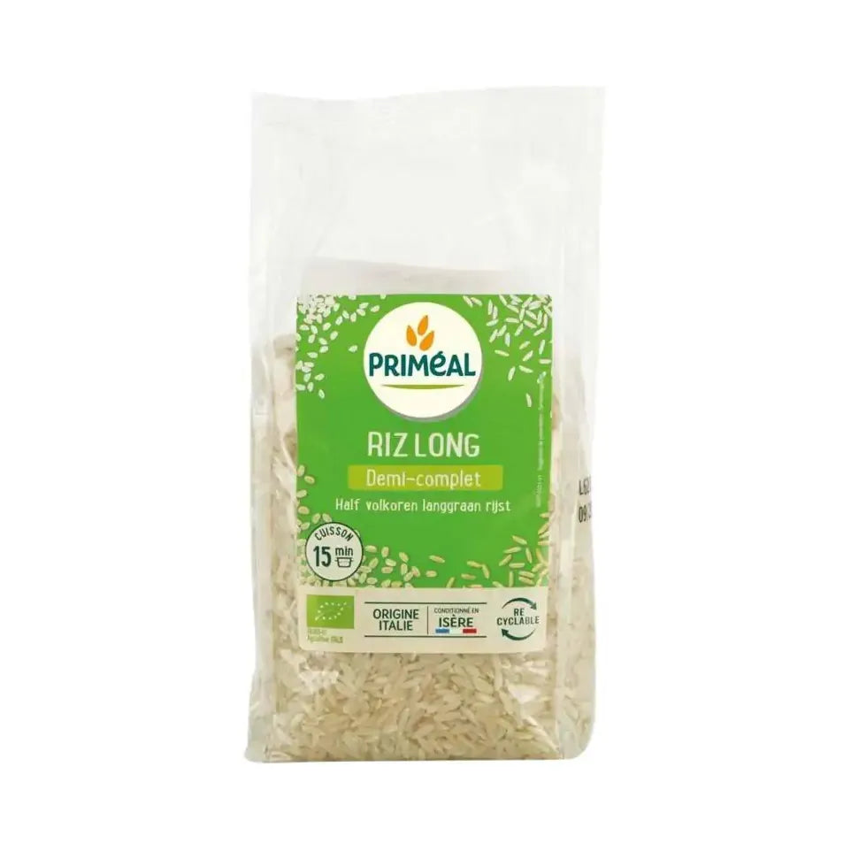 Primeal Halfvolkoren langgraan rijst 500 gram