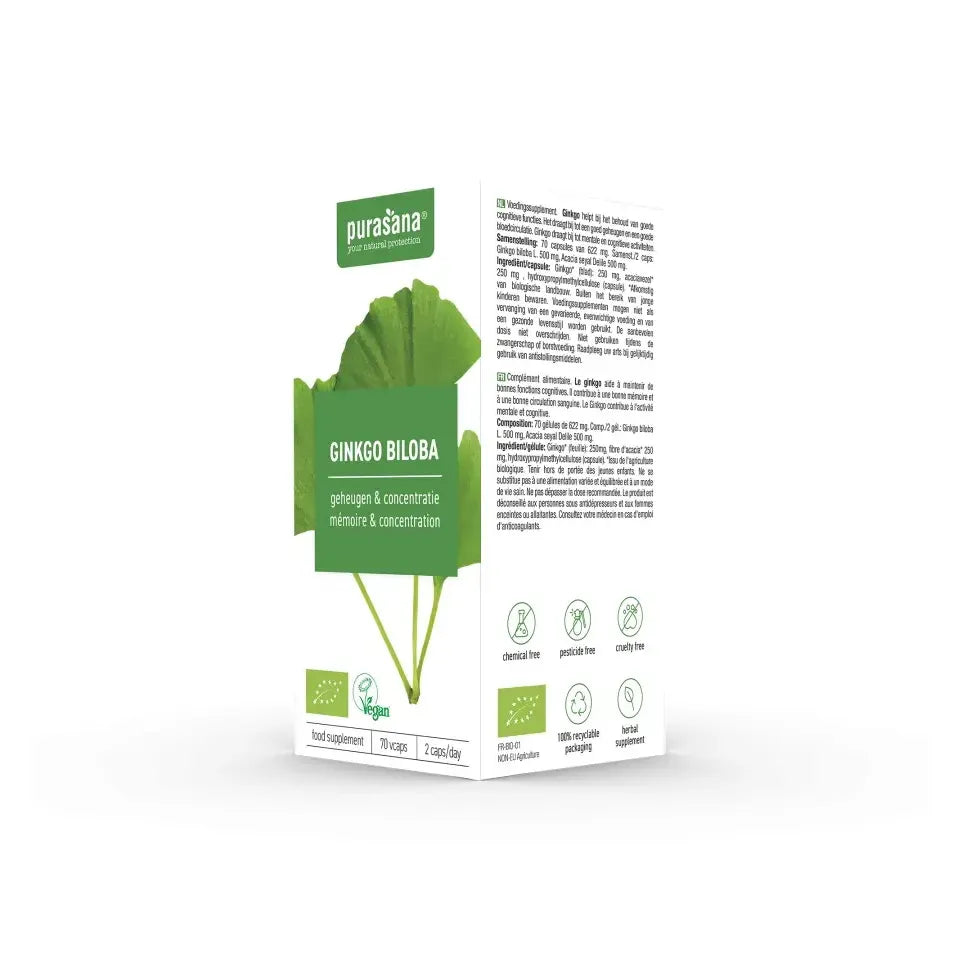Purasana Ginkgo Biloba 70 vcaps