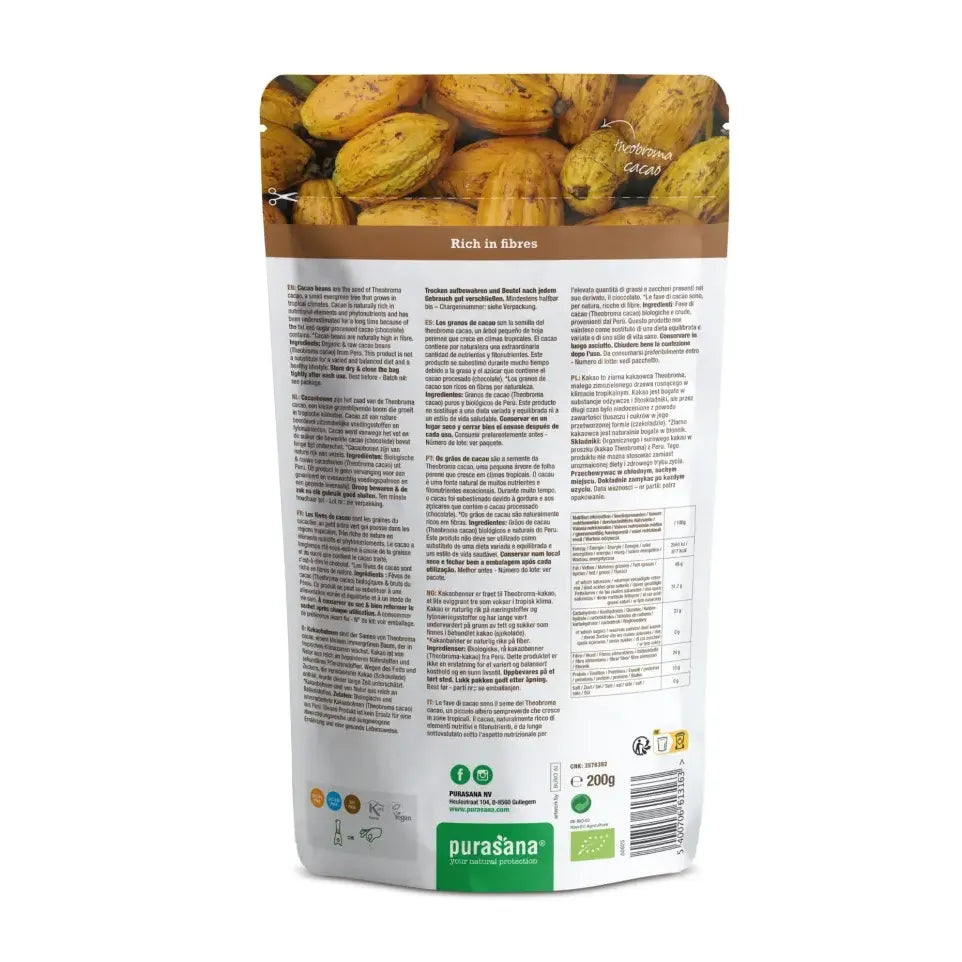 Purasana Cacao bonen 200 gram