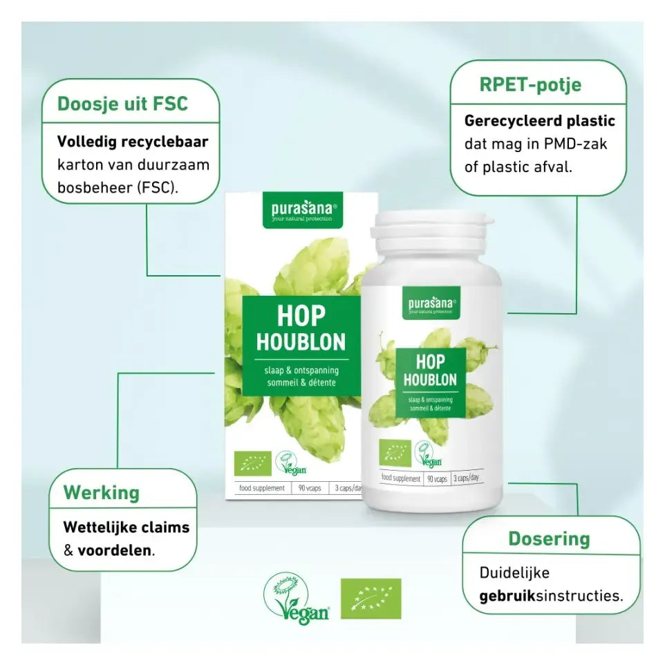 Purasana Hop bio 200 mg 90 vcaps