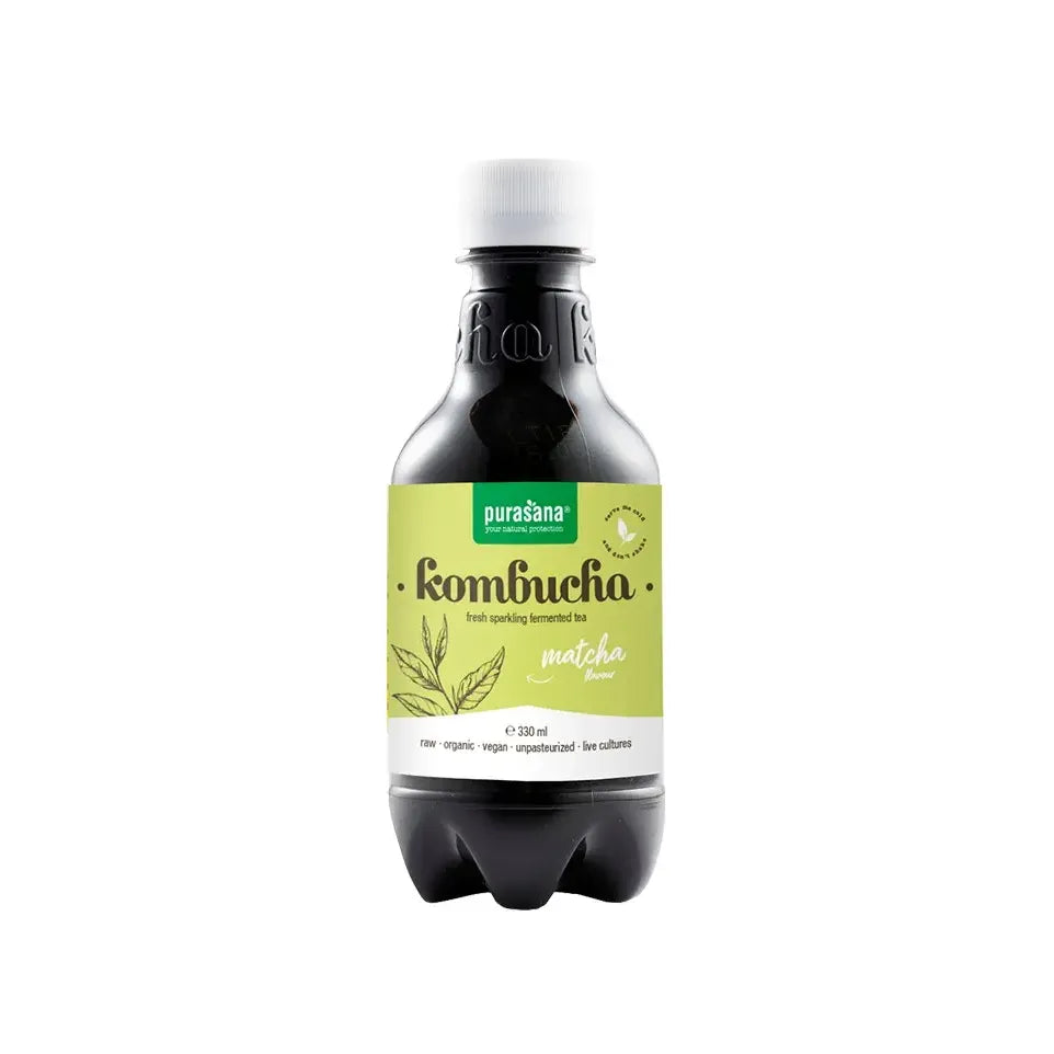 Purasana kombucha fresh spark tea matcha 330 ml