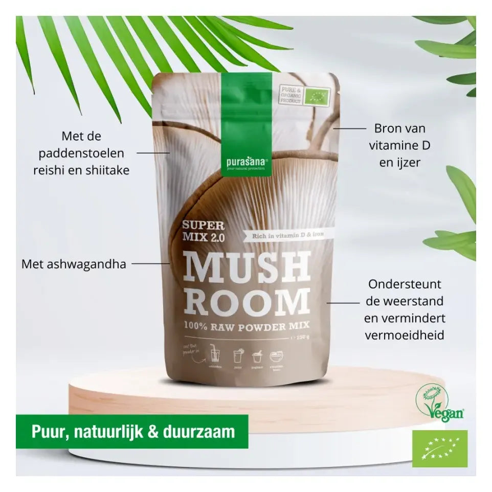 Purasana Mushroom poeder mix250 gram