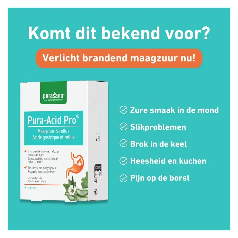Purasana Pura-acid pro 20 kauwtabletten